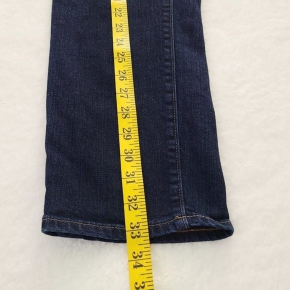 Land's End Mid Rise Crop Blue Jean Womens Sz 8 - Picture 9 of 14